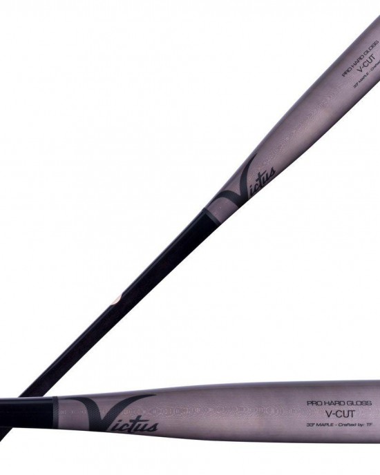 Victus V-Cut Maple Wood Baseball Bat Black/Gray